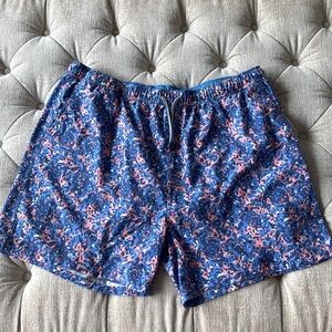 Peter‎ Millar Blue seaside Trunks / NWOT XXL